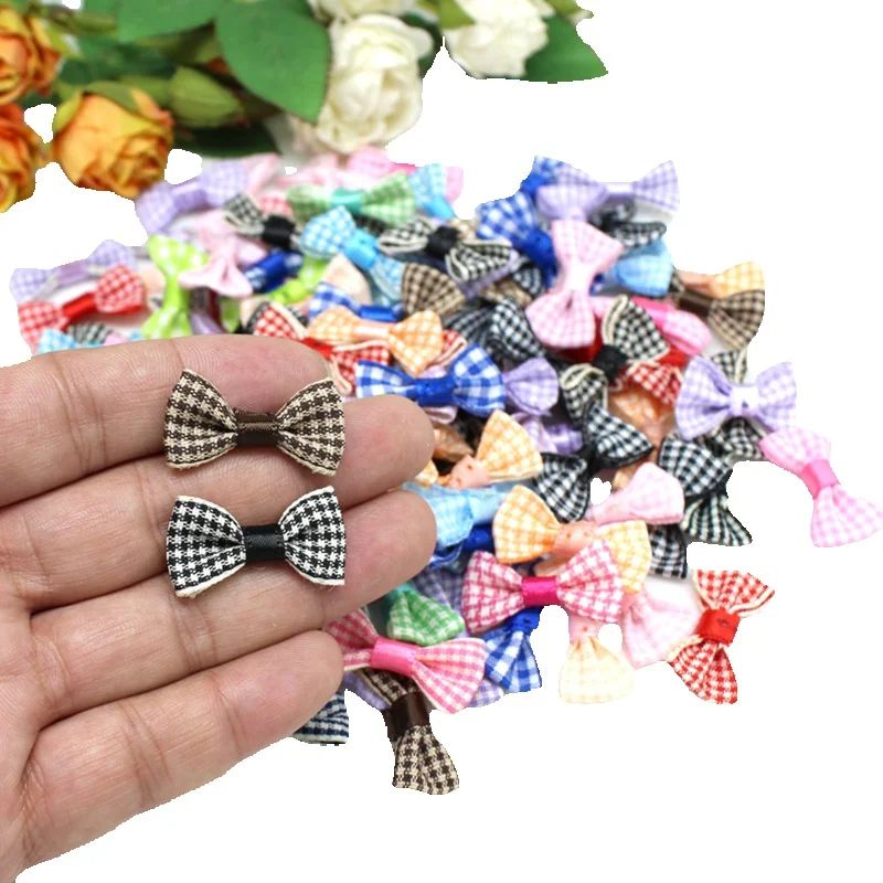 Embellishments For Scrapbooking - 30 Stück/Set 1,5cm*3cm Kleine Satinband-Schleifen für