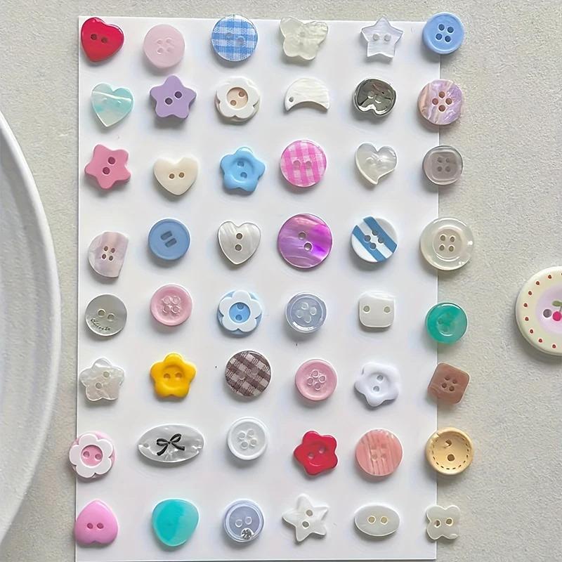 Embellishments For Scrapbooking - 10 Stück zufällig ausgewählte DIY-Scrapbooking-Knöpfe, niedliche