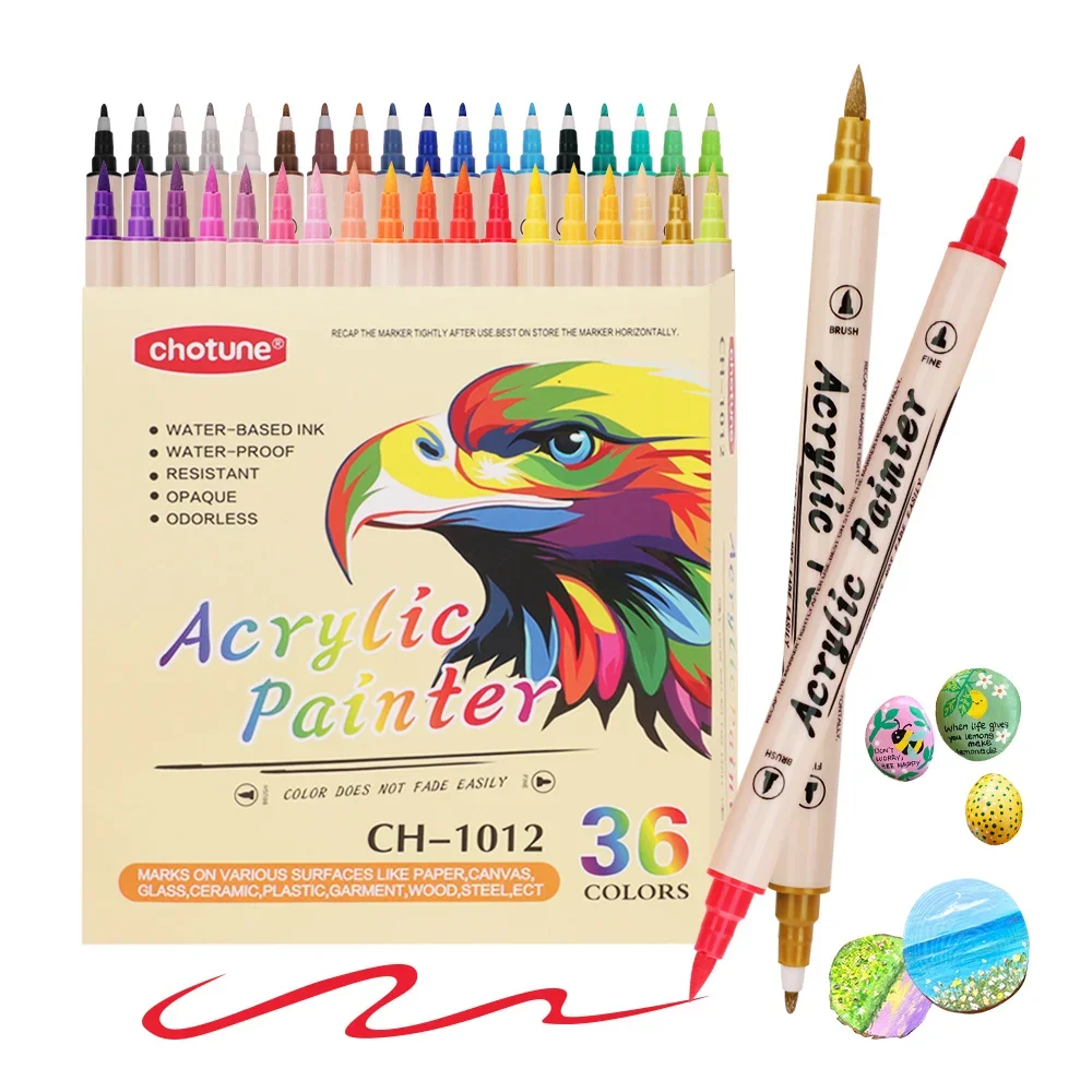 Copic Marker Classic - 12–36 Farben Acrylfarben-Marker, Pinsel mit zwei