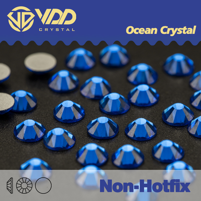 Hotfix Rhinestone Sheet - VDD 029 Capri Blaue Strasssteine, nicht