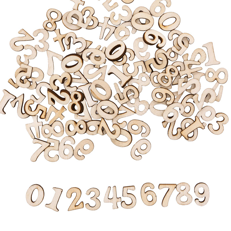100 stücke Buchstaben Holz Alp – Embellishments For Scrapbooking Bewertung und Preis