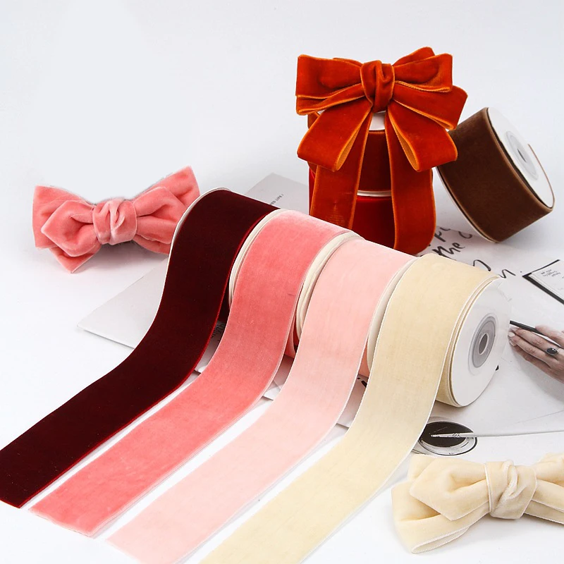 Klassisches 5 Yards 6 mm-38 mm – Velvet Ribbon Roll Bewertung und Preis