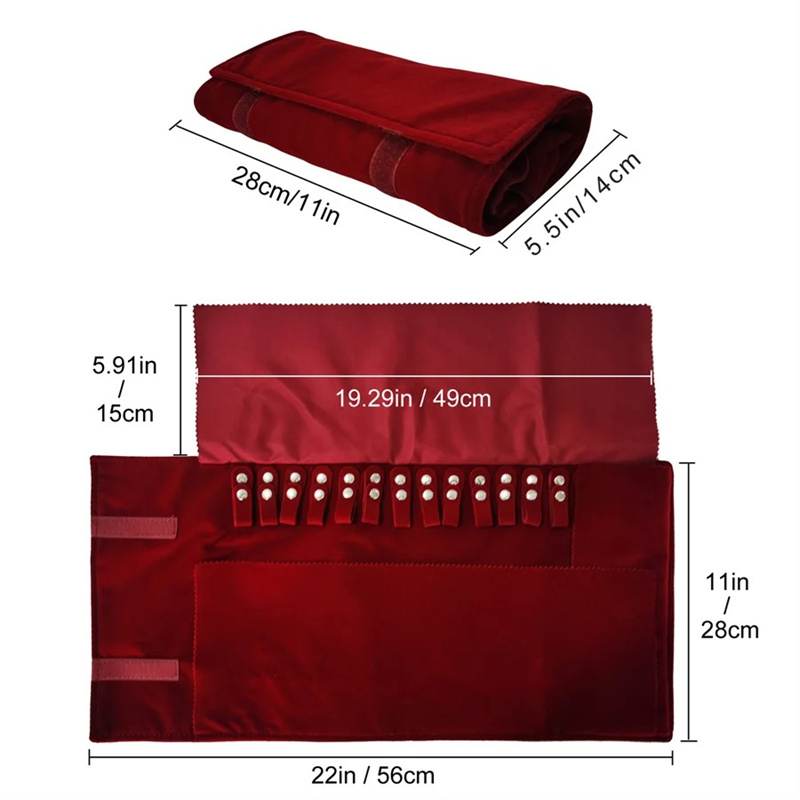 Burgunderroter Samt-Schmuckrol – Velvet Ribbon Roll Bewertung und Preis