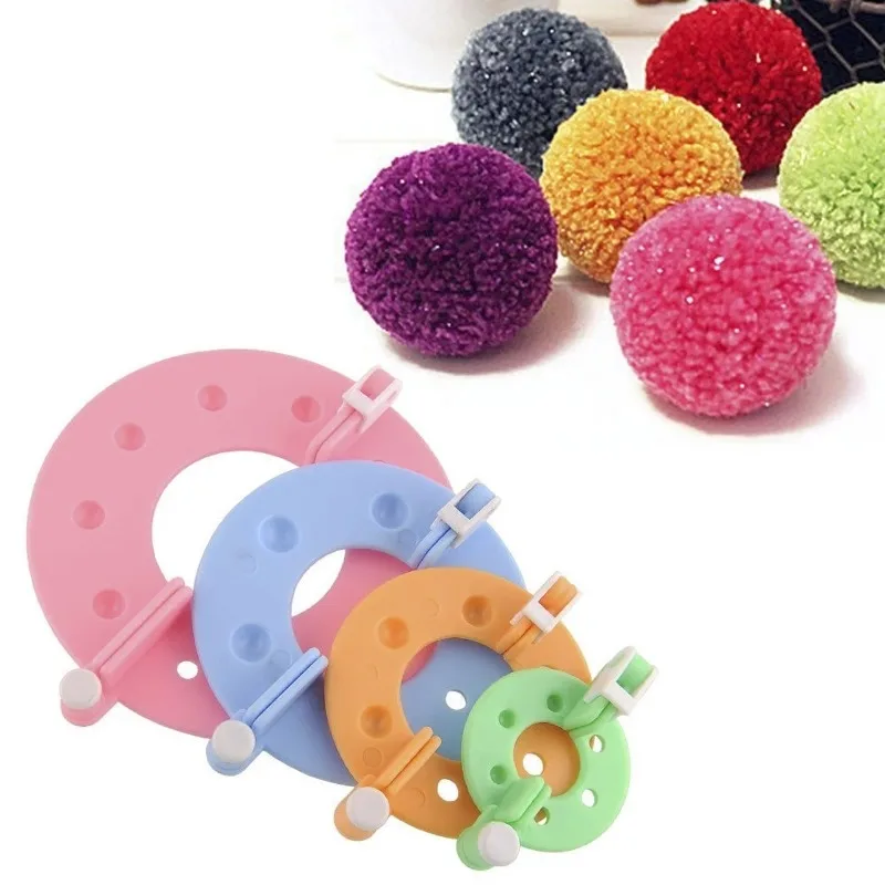 8PCS 4 Größen Flusen Ball Weav – Pom Pom Maker Tool Bewertung und Preis