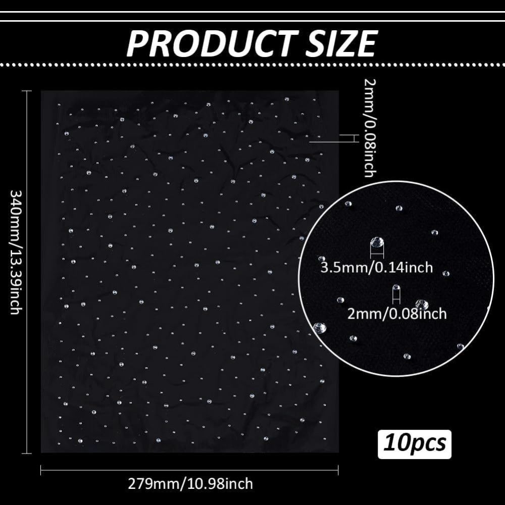 10 Blatt Glitzer-Hotfix-Strass – Hotfix Rhinestone Sheet Bewertung und Preis